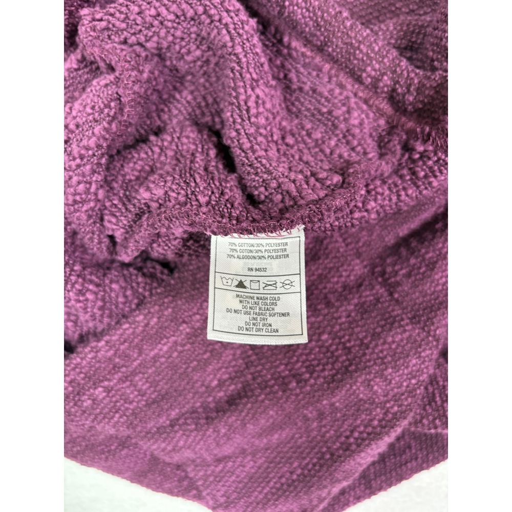 Storm Creek Womens XS Plum Purple Cowl Neck Tunic Pullover Toggle Pocket Sweater - Picture 4 of 6